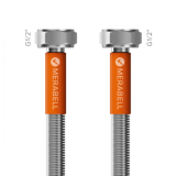 Σωλήνας inox AISI 316L, Merabell Aqua Profi, μπάνιο, G1/2 x G1/2, 35cm (με πλαστική επικάλυψη)