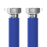 Σωλήνας inox AISI 316L, Merabell Aqua Flexi G1 x G1 30-60cm (μπλε)