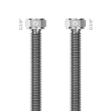 Σωλήνας inox AISI 316L, Merabell Aqua Classic, μπάνιο, G3/8 χ G3/8 35cm (χωρίς πλαστική επικάλυψη)